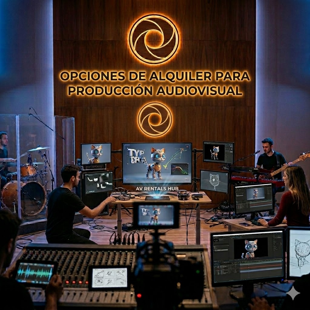 Opciones de alquiler para producción audiovisual